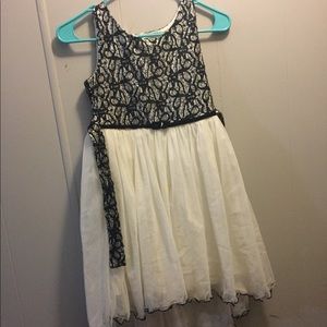 A beautiful black and white dress!